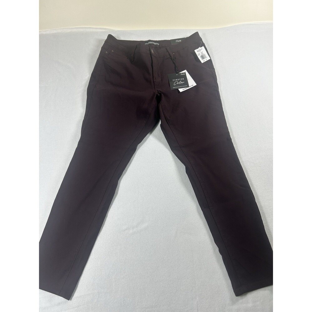 Royalty For Me Women's Casual Pants Plus 2X Berry Stretch NEW 266